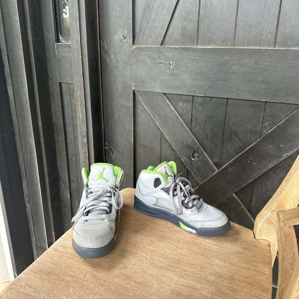 Air Jordan 5 Retro Green Bean Reflective Sneakers